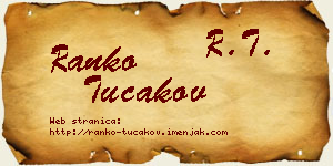 Ranko Tucakov vizit kartica